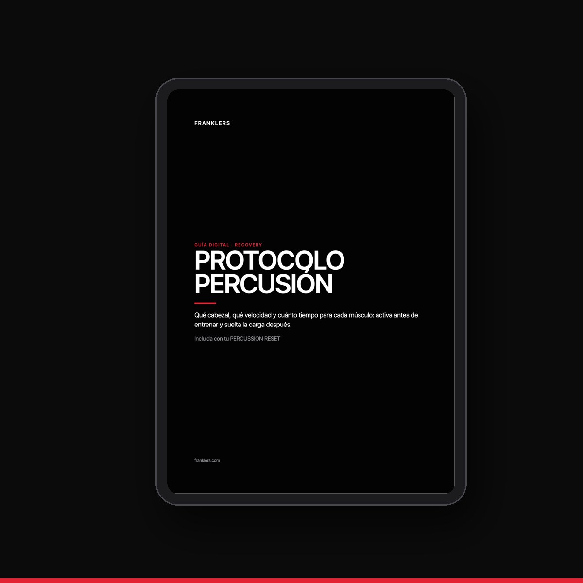 Guía digital PROTOCOLO PERCUSIÓN